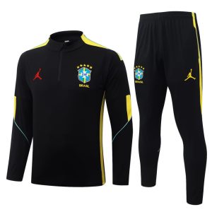 Brazil Training Tracksuit 2026-2027 Black Yellow