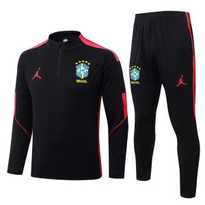 Brazil Training Tracksuit 2026-2027 Black Red