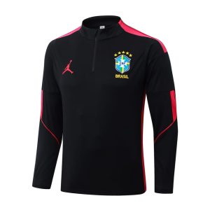 Brazil Training Tracksuit 2026-2027 Black Red