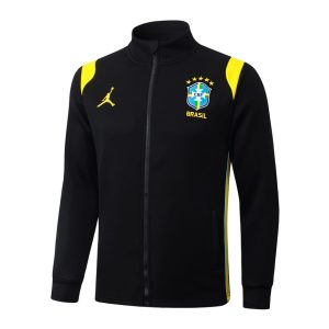 Brazil Tracksuit Jacket 2026 2027 Black Yellow