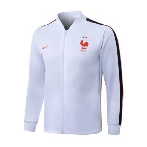 Survetement Equipe de France Veste 2026 2027 Blanc Bleu