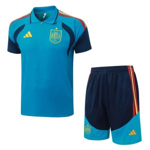 Survetement Espagne Polo 2026 2027 Bleu Clair