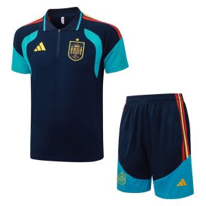 Survetement Espagne Polo 2026 2027 Bleu Sombre