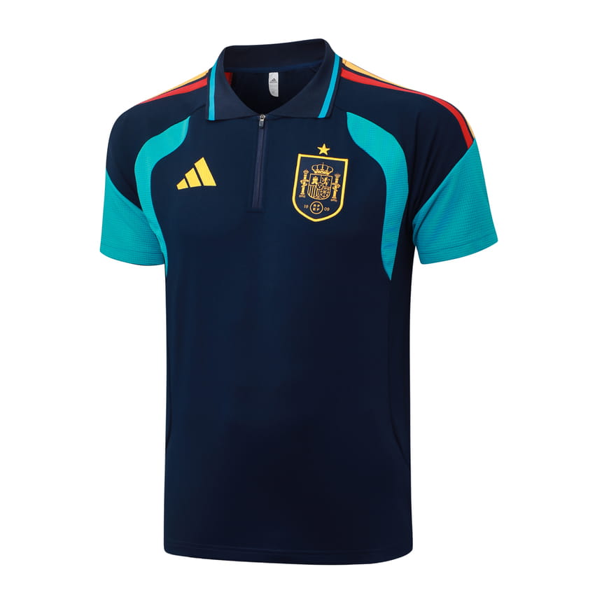 Survetement Espagne Polo 2026 2027 Bleu Sombre