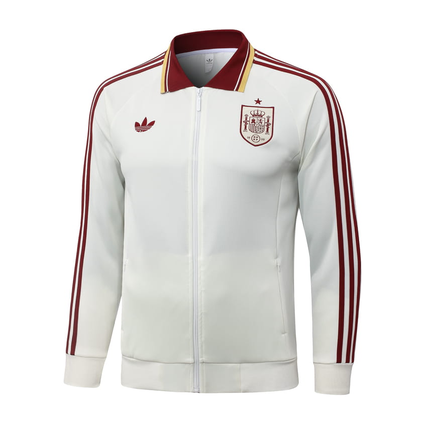 Survetement Espagne Veste 2026 2027 Blanc Rouge