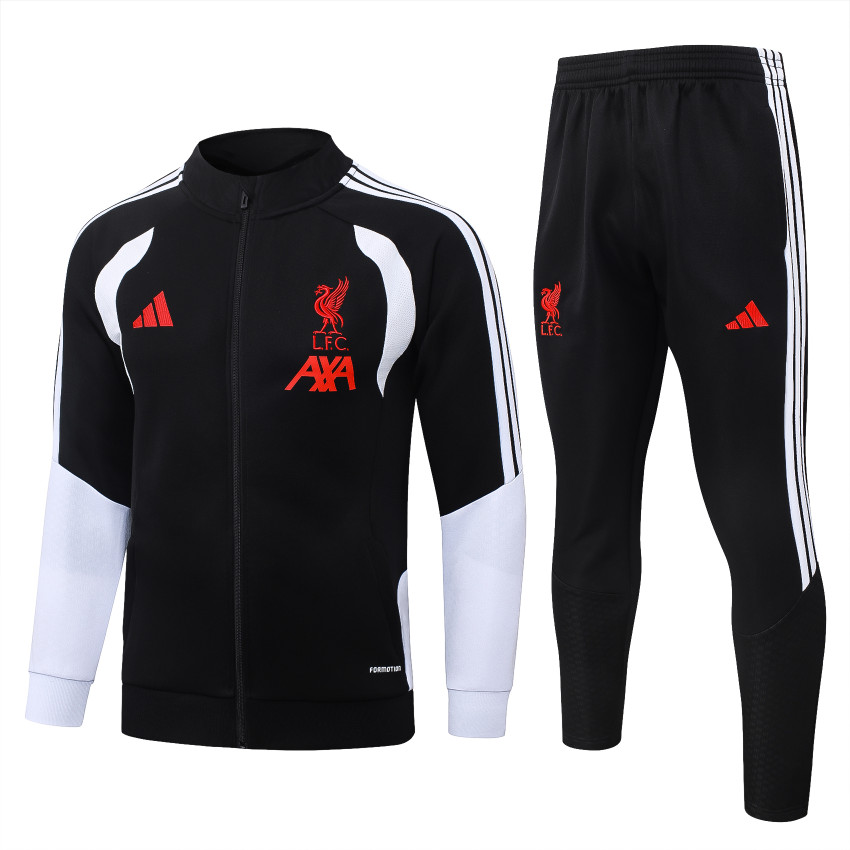 Survetement Liverpool Veste 2026 2027 Noir Blanc