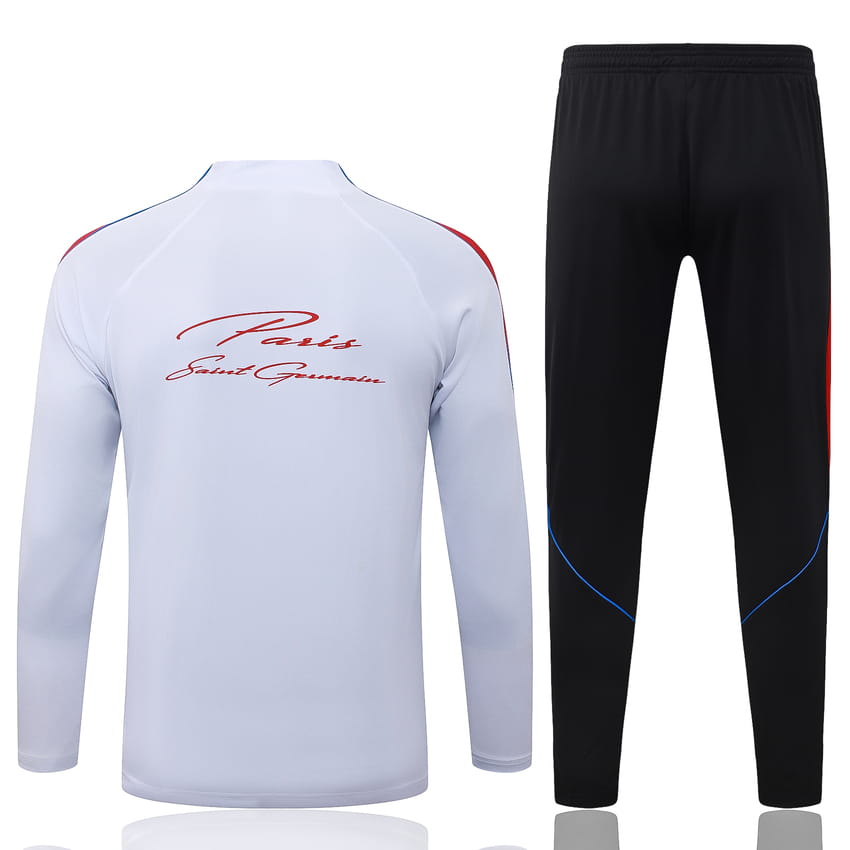 Survetement PSG Training 2026 2027 Blanc Rouge