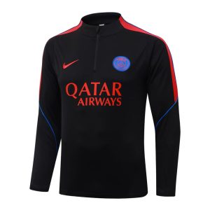 Survetement PSG Training 2026 2027 Noir Rouge