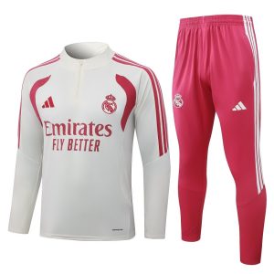 Chándal de entrenamiento del Real Madrid 2026/2027 Beige Rojo