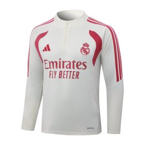 Chándal de entrenamiento del Real Madrid 2026/2027 Beige Rojo