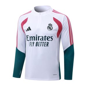 Chándal de entrenamiento del Real Madrid 2026-2027 Blanco Rojo
