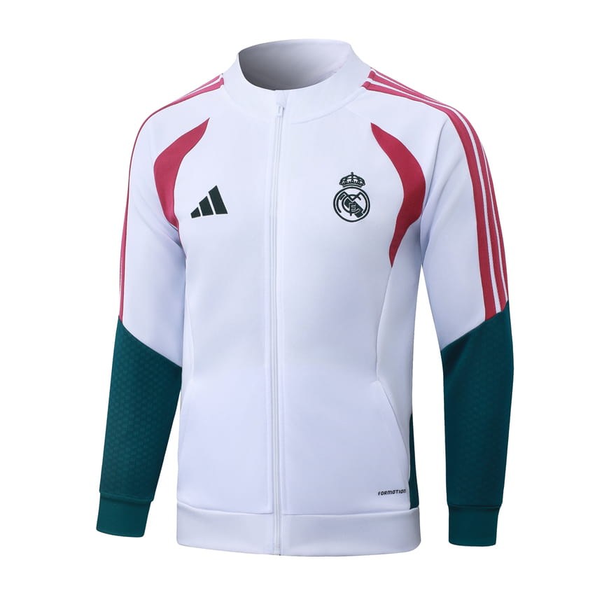 Survetement Real Madrid Veste 2026 2027 Blanc Rouge