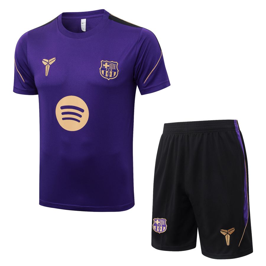 Ensemble Maillot Short Barca 2026 2027 Violet (1)