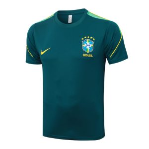 Ensemble Maillot Short Bresil 2026 2027 Vert Foncé