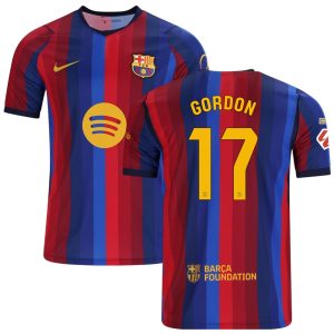Maillot Barca Domicile 2026 2027 Gordon (1)