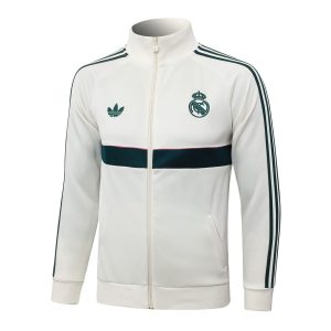 Survetement Real Madrid Veste 2026 2027 Blanc Vert (4)