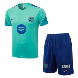 Barcelona 2026-2027 Grünes Trikot- und Shorts-Set (1)