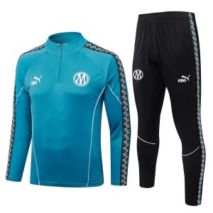 Survetement OM Training 2026 2027 Bleu Turquoise (1)